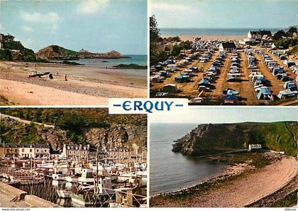 22 - Erquy - Multivues - Camping - Flamme Postale de Erquy - CPM - Voir Scans Recto-Verso