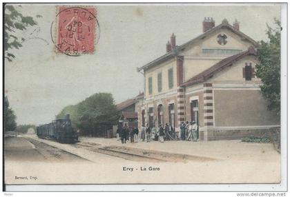 ERVY LE CHATEL - La Gare - Train