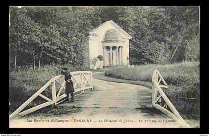 91 - Etrechy - Le Château de Jeune - Le Temple de l'Amour - Animée - CPA - Voir Scans Recto-Verso