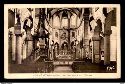 22 - EVRAN - INTERIEUR DE L'EGLISE