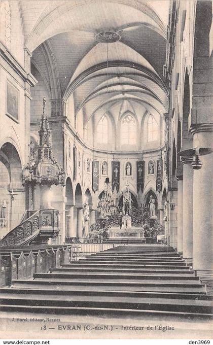 EVRAN - Intérieur de l'Eglise