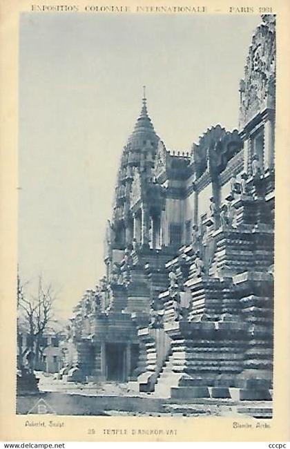 CPA Paris Expositions Coloniale Internationale 1931 - Temple d'Angkor-Vat