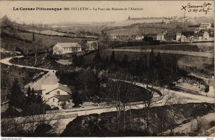 CPA Felletin Le Pont des Malades et l'Abattoir FRANCE (1050591)