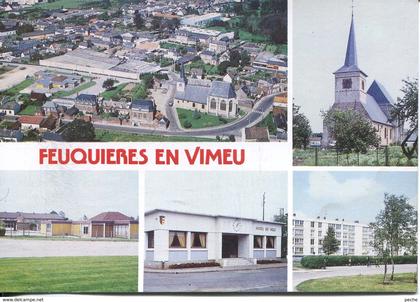 N°44 T -cpsm Feuquières en Vimeu -multivues-