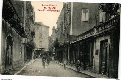 CPA Le Lot illustre - FIGEAC - Rue de la Republique (223797)