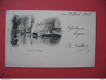 Carte  1902 Fismes  - Lavoir sur l'Ardre