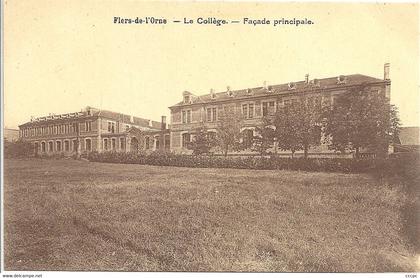 CPA Flers Collège Façade principale