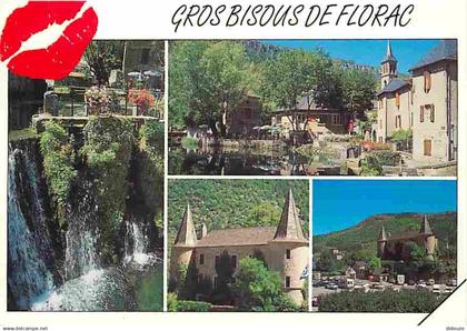 48 - Florac - Multivues - Flamme Postale - CPM - Voir Scans Recto-Verso