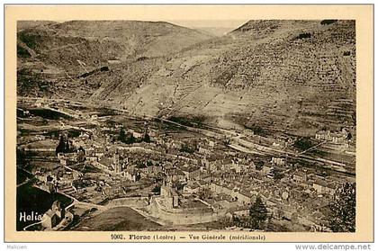 depts divers- lozere - ref T20 -  florac - vue generale - carte bon etat -