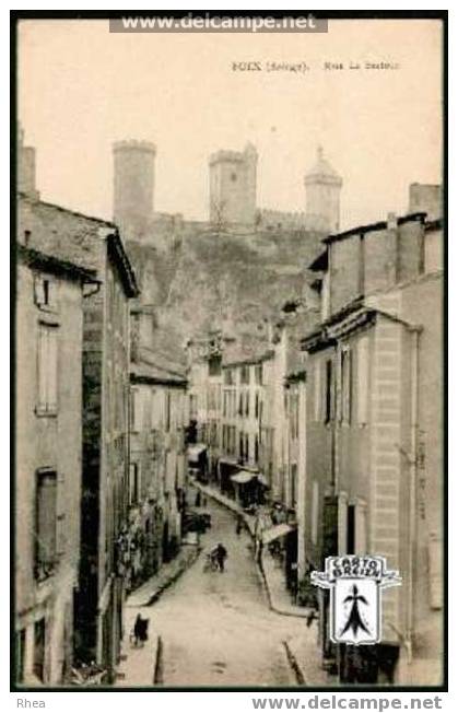 09 Foix - FOIX (Ariège) - Rue La Bistour - cpa