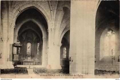 CPA FONDETTES Interieur de l'Eglise (1414666)