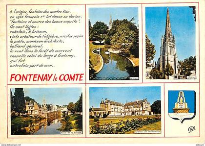 85 - Fontenay le Comte - Multivues - Blasons - Flamme Postale de Fontenay le Comte - CPM - Voir Scans Recto-Verso