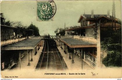 CPA FONTENAY-sous-BOIS - Quai de la Gare (211361)