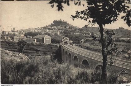 CPA FORCALQUIER - Vue générale avec le Pont (143115)