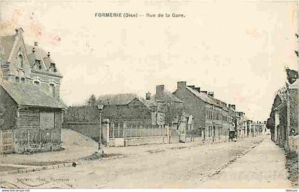 60 - Formerie - Rue de la Gare - CPA - Voir Scans Recto-Verso