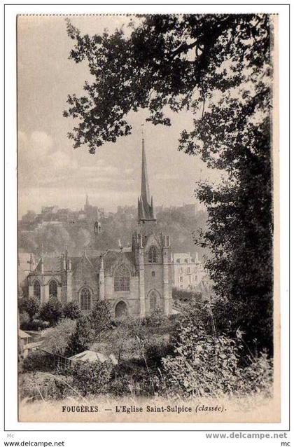 Fougeres - L'Eglise Saint-Sulpice (classée)