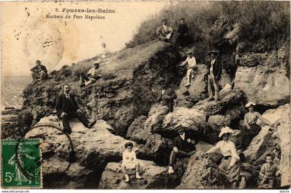 CPA FOURAS - les-Bains - Rochers du Port Napoléon (975437)