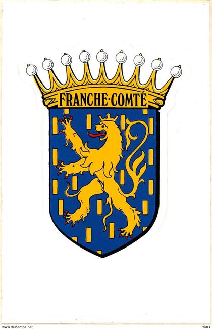 blason autocollant adhésif Franche Comté