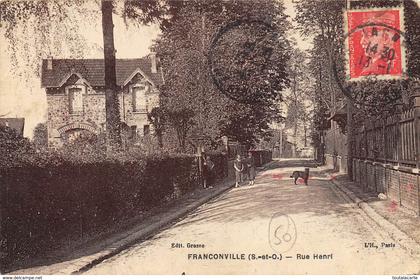 CPSM 95 FRANCONVILLE RUE HENRI  1943