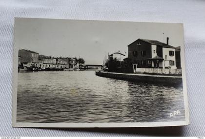 Cpsm 1947, Frontignan, les quais, Hérault 34