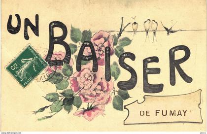 Carte POSTALE Ancienne de   FUMAY - Un baiser de ...