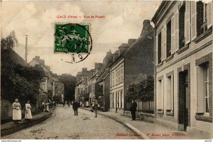 CPA GACÉ - Rue de Rouen (259282)