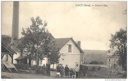 CPA Gacé Usine à Gaz