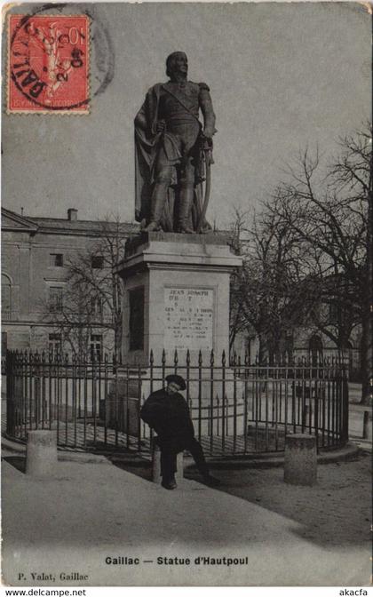 CPA GAILLAC Statue d'Hautpoul (1087555)