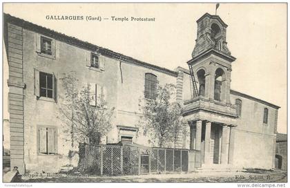 30 - GARD - Gallargues - temple protestant