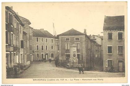 Cpa Lozère - Gandrieu - Monument aux Morts ( Gandrieux )