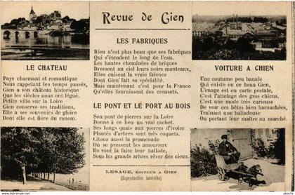 CPA AK GIEN - Revue de GIEN - Le Chateau - Scenes (631946)