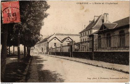 CPA GONESSE - L'École et l'Orphelinat (519553)