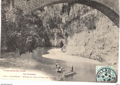 Carte Postale ancienne de GORGES du TARN - ST CHELY