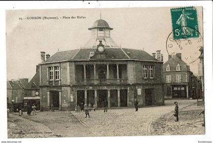 CPA-Carte Postale -France-Gorron Place des Halles VM11676