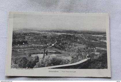 Gourdon, vue panoramique, Lot 46