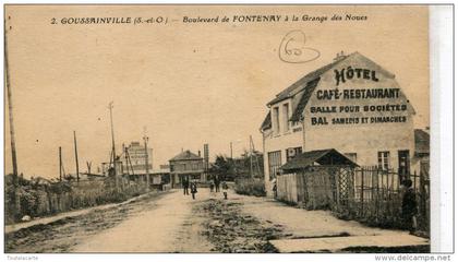 CPA 95 GOUSSAINVILLE BOULEVARD DE FONTENAY A LA GRANGE DES NOUES