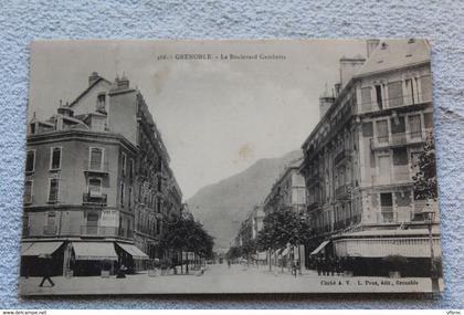 Grenoble, le boulevard Gambetta, Isère 38