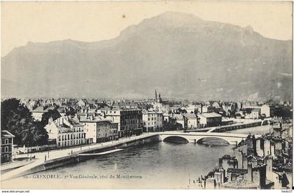 Grenoble - Vue Générale, côté du Moucherotte