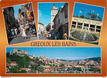 04 - Gréoux les Bains - Multivues - Flamme Postale de Gréoux les Bains - CPM - Voir Scans Recto-Verso