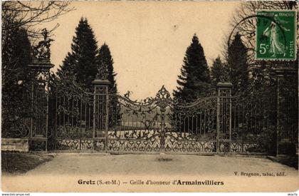 CPA GRETZ-ARMAINVILLIERS Grille d'Honneur d'Armainvilliers (1299605)