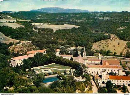 26 - Grignan - Abbaye Cistercienne de Notre-Dame d'Aiguebelle - Vue Générale aérienne - Flamme Postale de Grignan - CPM