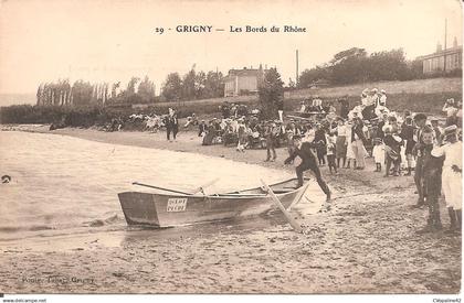 GRIGNY (69) Les Bords du Rhône (Belle animation)