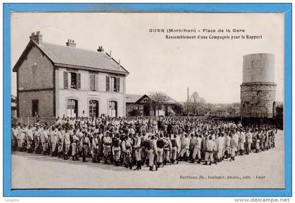 56 - GUER - COETQUIDAN --  Place de la gare - Rassemblement....