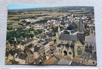 Cpm, Guérande, vue aérienne et la collégiale, Loire atlantique 44