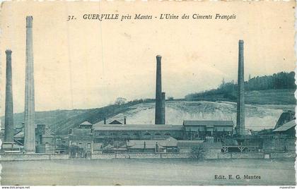 GUERVILLE usine des Ciments Français