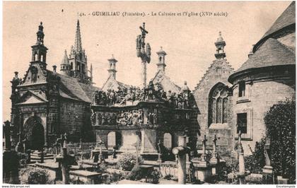 CPA Carte postale France Guimiliau  Le Calvaire  et l'église VM63650