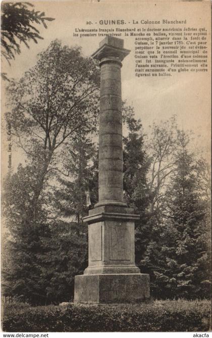 CPA GUINES - La Colonne Blanchard (129569)