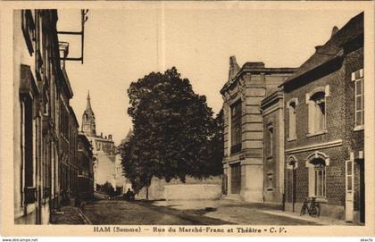 CPA HAM Rue Marché-Franc et Théatre (806482)