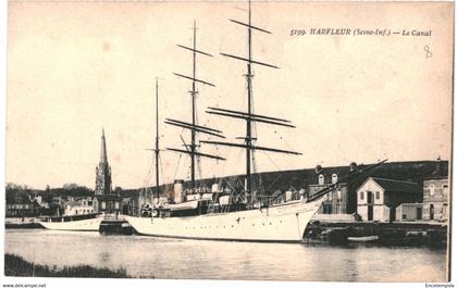 CPA Carte Postale  France Harfleur Le Canal VM56485