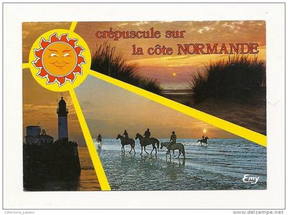 cp, Haute Normandie, La Normandie Pittoresque, Multi-Vues, voyagée 1985